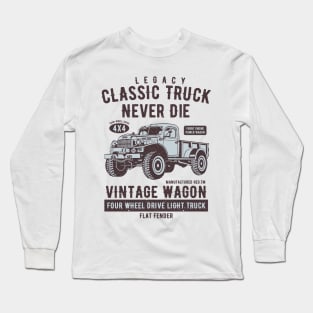 Classic Truck Vintage Wagon Long Sleeve T-Shirt